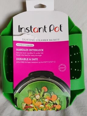 Instant Pot Silicone Steamer Basket - Green